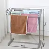 Novo varal de chão de camada única varal de secagem conveniente aço inoxidável sem perfuração dobrável varal de toalha atacado transfronteiriço