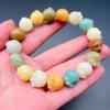 Pulsera tallada de Bodhi natural Quemada al carbón Garra de gato Duobao Estilo de familia famosa china Pulsera de cuentas de Bodhi Joyería al por mayor