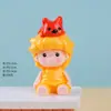 Exquisita Figura Linda de Resina Wangwang, Adorno Hecho a Mano para DIY, Accesorio, Adorno Pequeño para Decoración de Coche