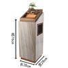 Caja de cubo de basura para clasificación exterior de acero inoxidable propiedad no reciclable ventas Parque protección ambiental interior y exterior Doble tubo pelable