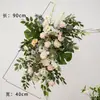 Novo Arranjo Grande de Chão para Casamento Banquete de Noivado Flor Artificial de Seda Acabado Arranjo Floral Decorativo Corredor Arte Floral para Casamento