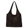 Bolso de Mano Retro Casual para Viajes de Trabajo de Mujer 2025 Otoño Nuevo Gran Capacidad Moderno Lujo Ligero Estampado de Leopardo Bolso de Hombro/Axila