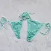 Ropa Interior de Pareja Siete Colores Malla Transparente Tirantes Tanga Sexy Hombres y Mujeres Amantes Regalo Pasión Punto de Rocío Paquete de Dos