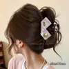 Atacado de acessórios de cabelo Dongdaemun Coreia: Grampos de cabelo da nuca da moda para mulheres, presilhas tubarão de alta qualidade e requintadas