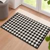 Alfombra de cocina de cuero pvc a prueba de aceite alfombra sin limpiar hogar impermeable resistente a las manchas felpudo para pies felpudo para puerta de entrada
