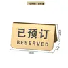 Placas de Mesa Reservada em Aço Inoxidável Gravadas a Laser, Porta-Números de Mesa de Pé, Placas de Número para Restaurante, Cartões de Retirada de Pedidos, Cartões de Mesa e Placas de Reserva