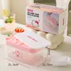 Forma de Gelo Kt Cat com Enchimento de Água, Bandeja de Gelo Doméstica de Grau Alimentício Tipo Pressionável, Caixa para Fazer Gelo na Geladeira, Gadget para Congelar Cubos de Gelo, Caixa de Armazenamento de Gelo