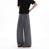 Verano 2025 Nuevo Pantalón de Hombre Moderno Simple Drapeado de Seda de Hielo Estilo Holgazán Yamamoto Pantalón Largo de Pierna Ancha Casual