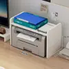 Prateleira de Armazenamento para Impressora Suporte de Mesa de Escritório Prateleira de Armazenamento de Arquivos Multicamadas Suporte de Base de Elevação
