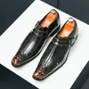 Sapatos masculinos de couro para comércio exterior, sapatos formais, sapatos de couro de bico fino, sapatos de couro Oxford para negócios masculinos, botas Chelsea masculinas britânicas, sapatos de couro transfronteiriços
