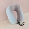 Almohada con joroba en forma de U Espuma viscoelástica de rebote lento Almohada en forma de U Almohada para viajes en avión Almohada para siesta Almohada viscoelástica