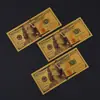 Venta al por mayor del fabricante Nueva versión 100 Billetes conmemorativos de lámina de oro de plástico Monedas extranjeras Moneda conmemorativa de lámina de oro Puede imprimir logotipo