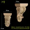 Madera maciza madera europea calcomanía de talla de madera pilar capitel viga soporte pared de fondo armario gabinete pasillo apertura mate cabeza de flor decorativa ménsula