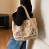 Bolsa de Lona para Mujer 2026 Estilo Nuevo Gran Capacidad Estilo Perezoso Bolso de Mano Versátil Diario Trabajo Viaje Bolso Tote de Hombro