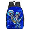 Astronauta Astronauta fábrica mayoreo bolsa redonda de 16 pulgadas mochila escolar DIY para niños de primaria y secundaria mochila