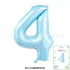 Decoración de Escena para Fiesta de Cumpleaños de Bebé, Globo de Película de Aluminio, Números Grandes Dorados, Plateados, Rojos, Negros, Blancos, Montado en Tarjeta, 40 pulgadas