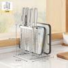 Estante de acero inoxidable 304 para cuchillos de cocina, estante de almacenamiento para palillos, estante para cuchillos, estante para tabla de cortar para el hogar, estante para tabla de cortar, estante integrado