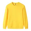 Wei Yi 320g Ombro Algodão Outono Manga Longa Gola Redonda Atividade Roupa de Trabalho Leve Placa Cor Sólida Logo Bordado Wei Yi