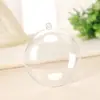 Bola de Natal de Alta Transparência Enfeite de Árvore de Natal Bola Plástica Oca Bola Redonda Acrílica Irregular Caixa com Decoração de Natal