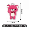 Urso com Laço Multicolorido Pingente Único DIY Colar Pulseira Charme Acessório Venda Direta da Fábrica, Disponível para Lote Misto e Vendas Transfronteiriças