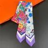 Bufanda Nueva de Seda Sarga, Bufanda Diagonal Estilo Coreano, Cinta Decorativa para Bolsa, Diadema para Mujer, Souvenir Versátil