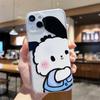 Nueva funda de teléfono móvil Pacha perro lindo de dibujos animados HelloKitty aplicable iPhone12 Apple 15 para mujer resistente a caídas