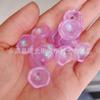 Novas contas luminosas finas glitter casca de ovo forma luz cor perfurada acrílico série colar celular corrente jóias acessórios