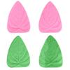 Duas folhas Sugar Art Sugar Flower Mold Pressure Molding Sugar Mold Leaf Fold Sugar Chocolate Clay Mold Silicone