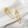 Retribuir a clientes novos e antigos retro desconto nicho temperamento geométrico brincos personalidade moda luz luxo brincos de alto sentido