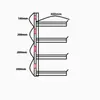 Suporte de energia galvanizado por imersão a quente Suporte triangular de ferro Suporte galvanizado para cabos Suporte para poço de cabos Suporte para vala de cabos de energia