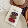 Novo Presilha de Bebê de Pelúcia Outono e Inverno Infantil Clip de Cabelo de Tricô Pequeno de Fragrância Coreana Presilha Lateral para Meninas Acessórios de Cabelo Doces Ins