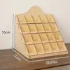Estante de Exhibición de Madera de Cinco Niveles para Labiales, Perfumes, Joyería, Collares, Estante de Almacenamiento para Figuras de Muñecas