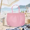 Amazon Hand Carrying Bundle Bag Mesh Bag Beach Toy Storage Drawstring Retractable Bag Diversos Mesh Wash Storage Bolsa