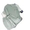 Traje Deportivo Casual para Correr para Mujer Verano Estilo Coreano Holgado Blanco y Elegante de Manga Corta Shorts Conjunto de Dos Piezas Moderno para Estudiante