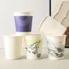 Vasos de Papel Desechables para Hotel Personalizados al por Mayor Habitaciones de Hotel Bed & Breakfasts Casas de Huéspedes Comerciales Engrosados Duraderos Vasos de Papel para Beber