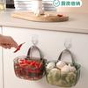 Caja de Almacenamiento para Jengibre y Ajo Cesta Colgante para Verduras Almacenamiento de Pared con Adhesivo Trasero Cesta para Ajo y Jengibre Cesta de Almacenamiento para Cocina para Jengibre y Ajo