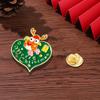 Broche de Natal Desenho Animado Homens e Mulheres Alce Fofo Velhinho Emblema Fivela de Pin Desenho Animado Decorações de Bolsa Natal