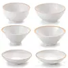 Tigela de melamina estilo japonês para macarrão, tigela de plástico para sopa de carne bovina, tigela para ramen e macarrão de arroz, tigela especial de imitação de porcelana para malatang, uso comercial