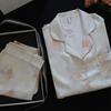 Pijama de Seda Gelo Feminino Verão Fino Manga Longa Feminino Outono Fresco Roupas de Casa de Seda Terno de Imitação de Seda Vestível