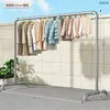 *Perchero de tubería galvanizada, expositor, estante de pie para secar ropa, estantería, perchero para ropa, perchero de un solo poste, tendedero de tubería de agua