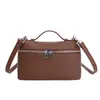 Bolso de Mano con Patrón de Lichi, Bolso Caja para Mujer, Bolso Cruzado Estilo Coreano, Bolso Elegante tipo Lonchera, Bolso de Hombro Sencillo para el Trabajo