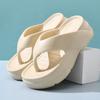 Novas Chinelas Eva Primavera 2025 para Mulheres, Simples, Modernas e Versáteis, Sandálias de Praia de Verão que Aumentam a Altura e Engrossam