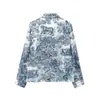 Comércio Exterior Transfronteiriço Novos Produtos Primavera e Verão Estilo Europeu e Americano Conjunto Duas Peças Feminino com Camisa Estampada Solta de Manga Longa e Calças