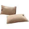 Paquete de par de fundas de almohada de terciopelo de leche de clase A para otoño e invierno, funda de almohada de terciopelo coral grueso de 48 x 74 cm, funda de almohada con forro polar para hombre