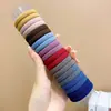 Elástico de borracha alta cor anel de toalha crianças e meninas rabo de cavalo lata corda de cabelo simples acessórios de cabelo corda para cocar cocar