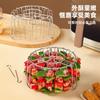 Rejilla Grill de Acero Inoxidable 304 para Freidora de Aire para Uso en Casa, Rejilla Colgante para Horno, Rack Vertical para Brochetas de Barbacoa sin Voltear