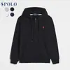 Sudadera de Manga Larga Rl Primavera y Otoño Transfronteriza para Hombre Casual Color Sólido Logo de Caballo Bordado Sudadera Cardigan con Cremallera Ropa para Hombre y Mujer