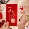 Bolsas de sobre rojo de nuevo estilo, personalizadas y creativas, con un diseño de estilo chino de alta gama, y disponibles en formas cuadradas para cantidades que van desde miles hasta decenas de miles de yuanes