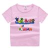 2023 nueva ropa infantil, camiseta de manga corta de verano para niños, camisa de algodón para niños y niñas, camiseta de media manga para bebés, top para niños