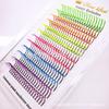Pestañas Postizas de Brillo Fluorescente Mixtas de 12 Colores Lentejuelas Estilo Hada Transfronterizo Exclusivo Estilo Festivo Cola del Ojo Degradada